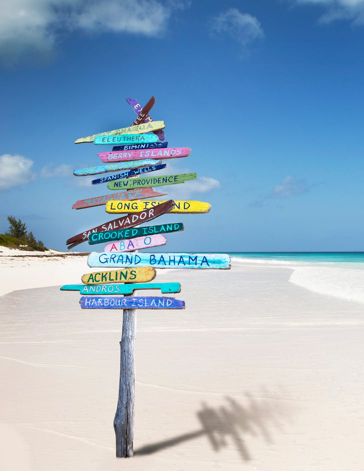 Bahamas Beach Sign